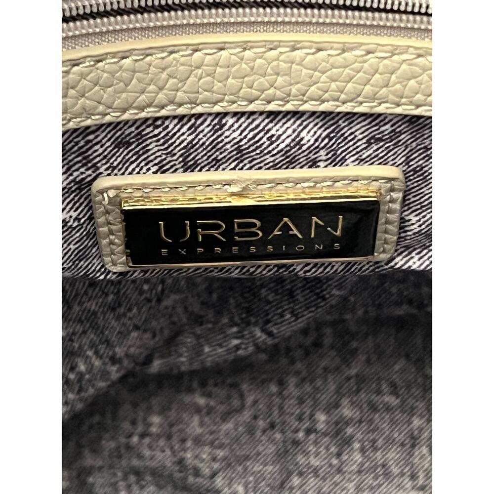 Urban Expressions Cream Vegan Leather Backpack Purse Bag Womens - Picture 7 of 13